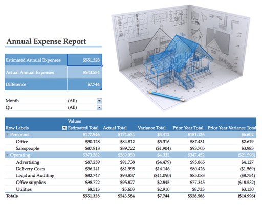 Templates for MS Excel Design