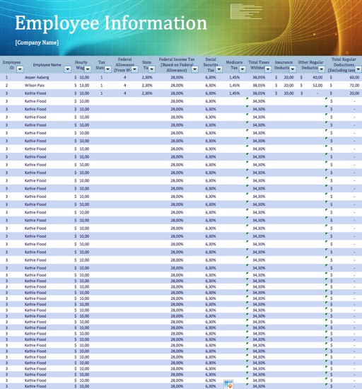 Templates for MS Excel Design