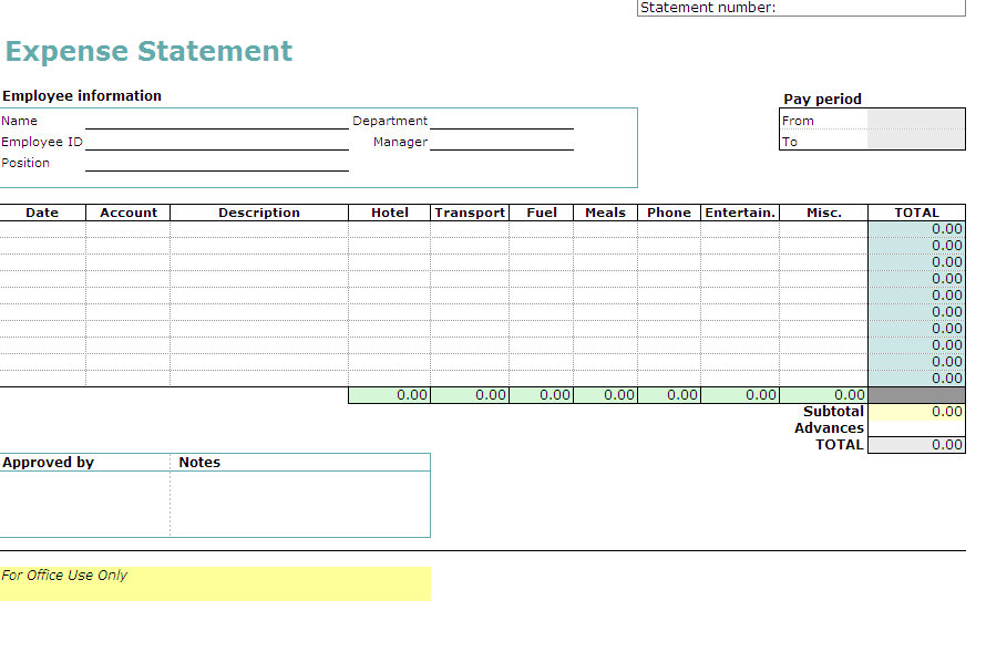 expense form excel Akba.katadhin.co