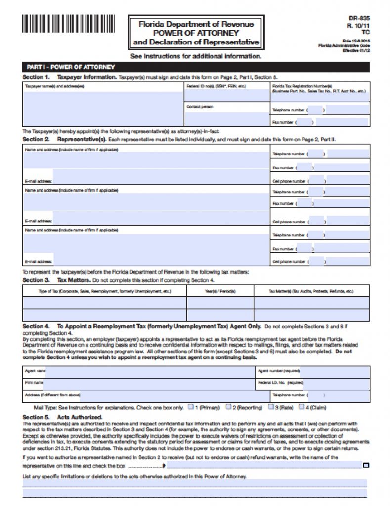 Florida Rt 6 Form | amulette