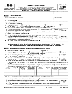 2017 Form IRS 2555 Fill Online, Printable, Fillable, Blank PDFfiller