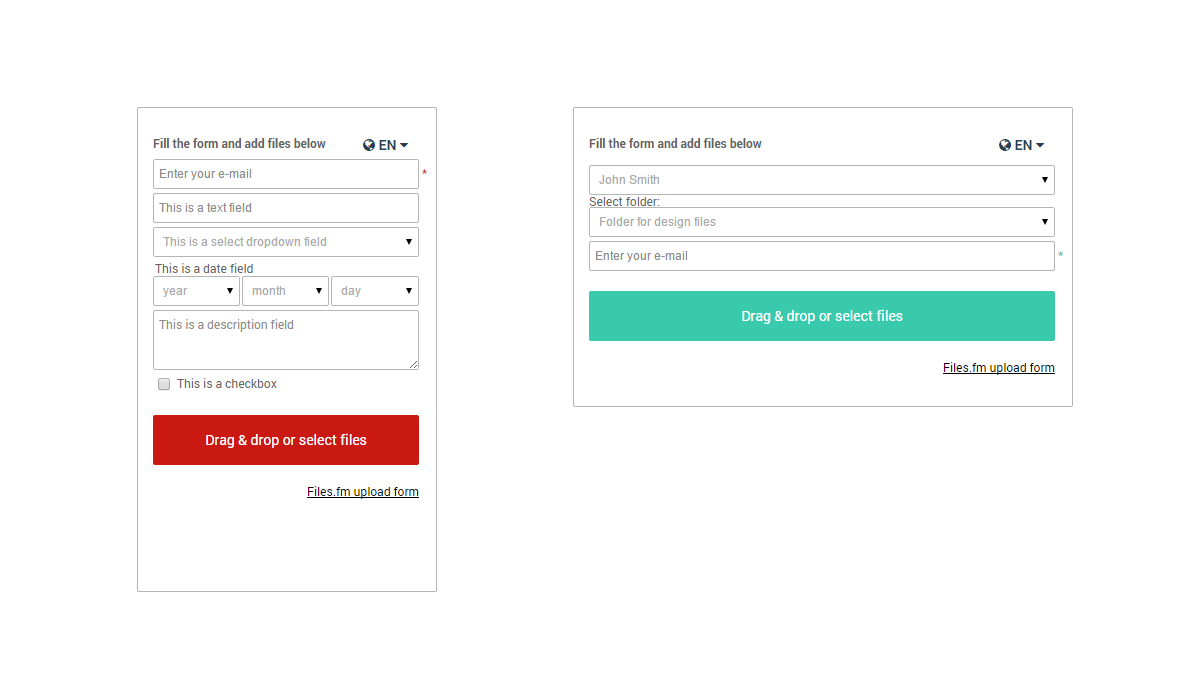 Add a file upload field to your forms