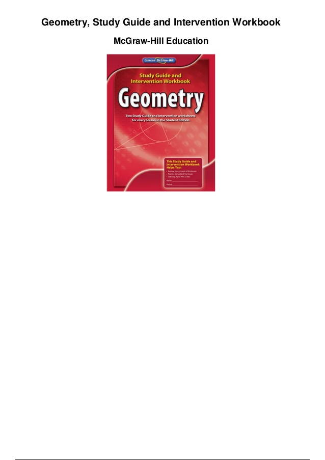 Geometry study guide and intervention workbook pdf