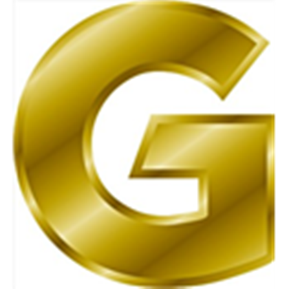 gold letter G Roblox