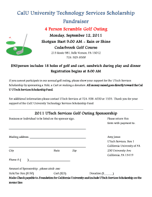Fillable Golf Registration Form Template Fill Online, Printable 