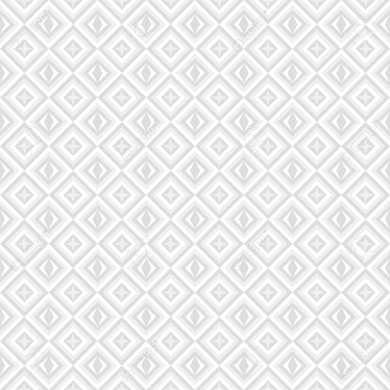 White And Grey Background, Seamless Geometrical Pattern Royalty 