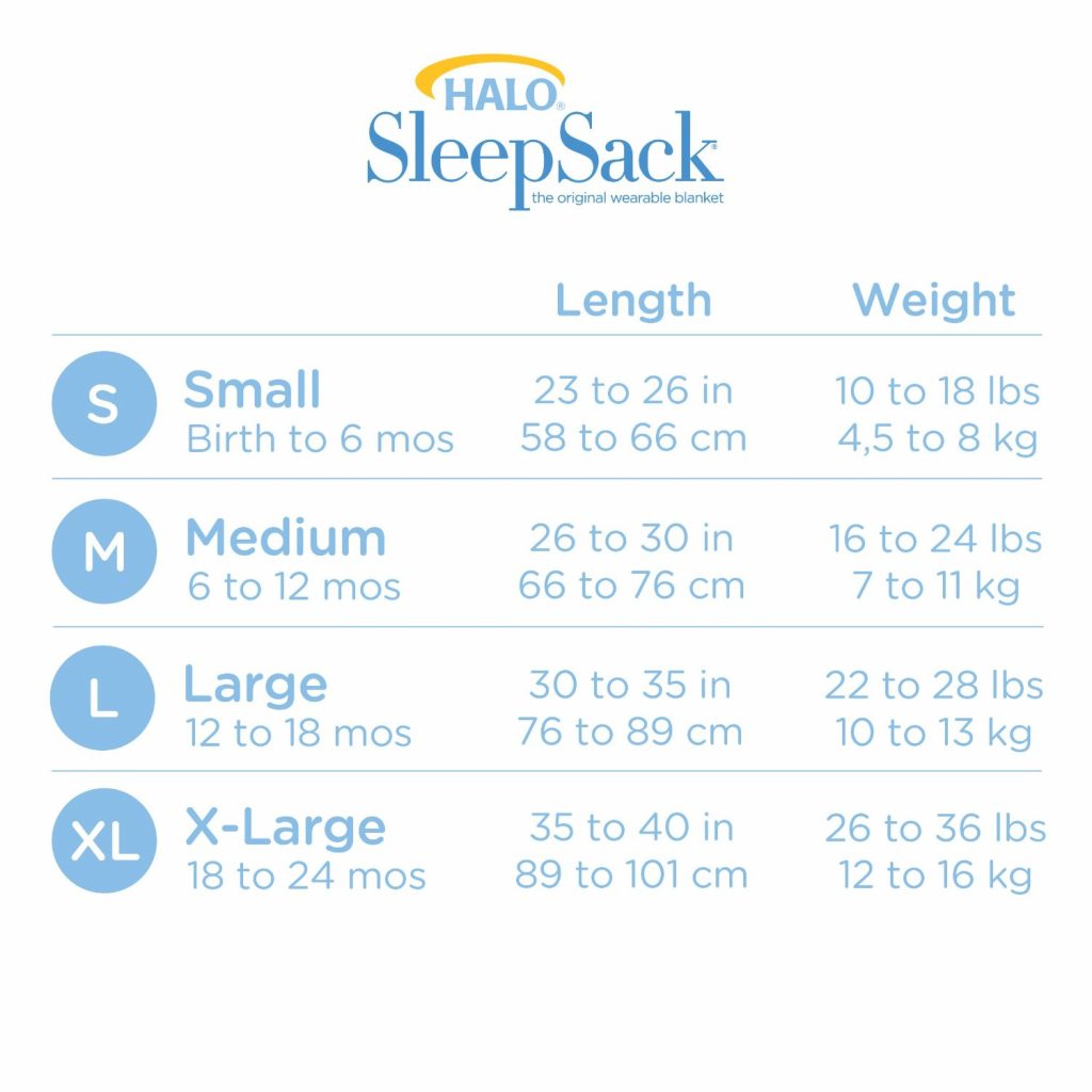 Halo Sleepsack Sizing | amulette