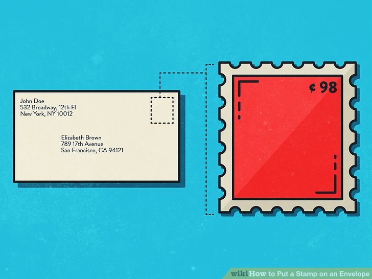 3 Ways to Put a Stamp on an Envelope wikiHow