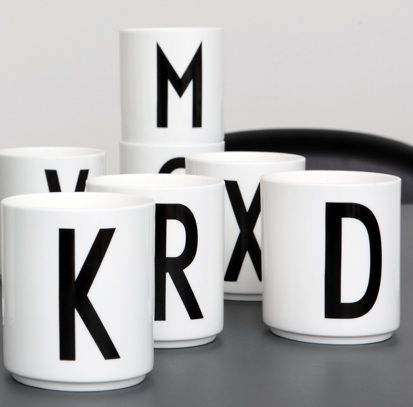 Arne Jacobsen Letter Cups | Arne jacobsen, Aarhus and Signage