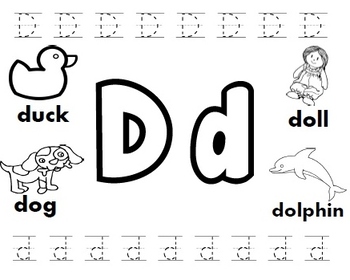 Letter D Worksheets For Kindergarten | amulette