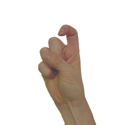 American Sign Language Letter X | Pics4Learning