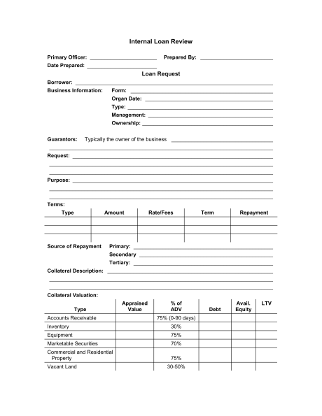 loan form template loan application templates 7 free sample 