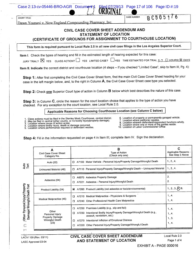 Civil Action Cover Sheet (Specific For E filing) | Pdf Fpdf Docx 