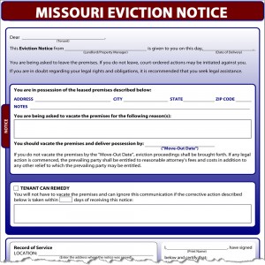 Missouri Eviction Notice