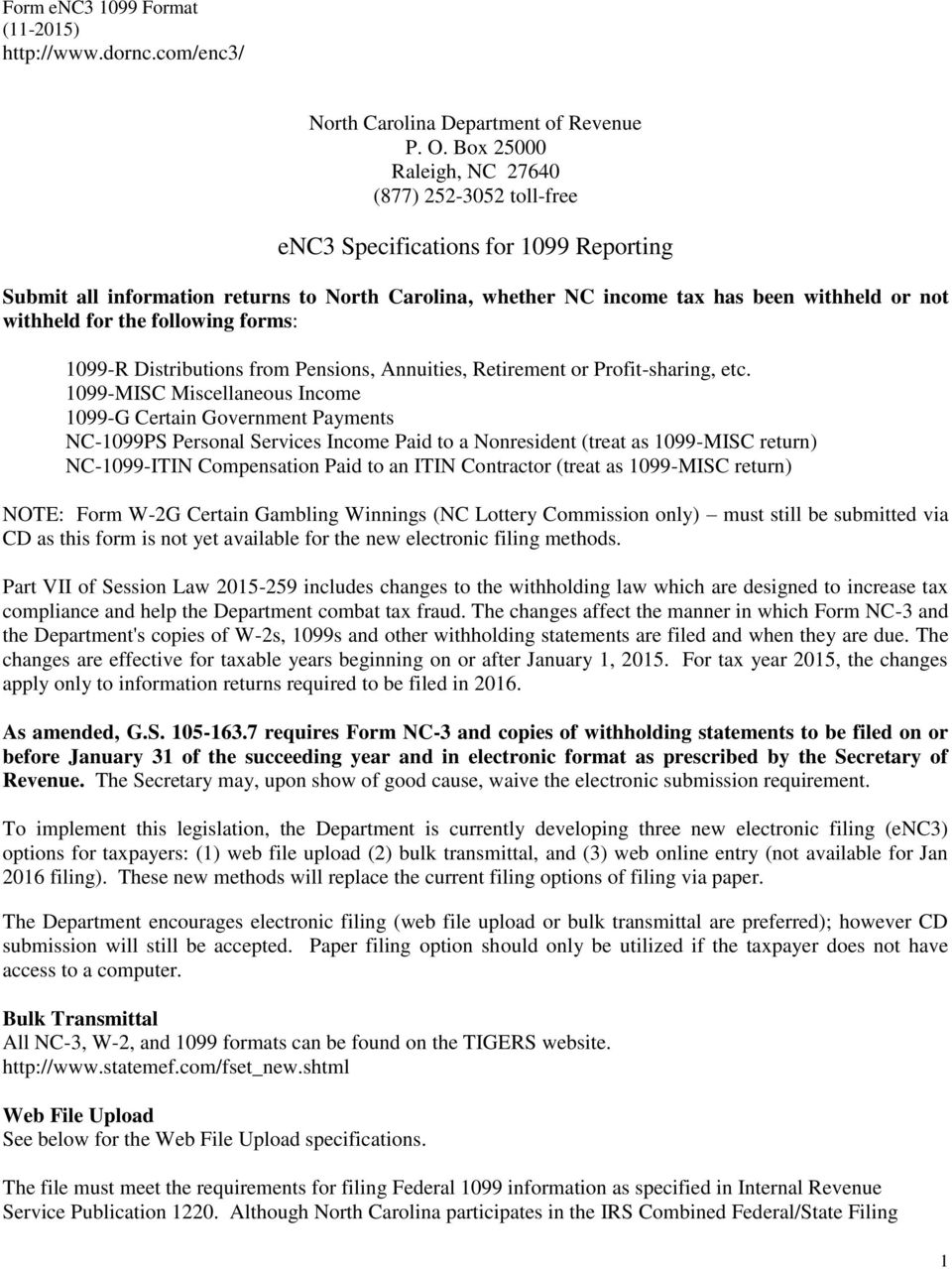 Ne Dept Revenue Form 1099 Nc Fill Online, Printable, Fillable 