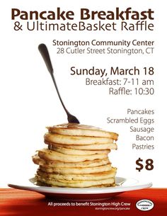 Collection of Solutions for Pancake Breakfast Fundraiser Flyer 