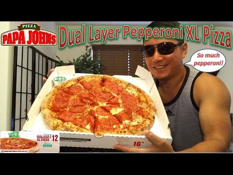 Papa John's Dual Layer Pepperoni XL Pizza YouTube