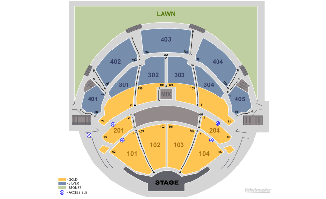 Pnc Arts Center Seat Map Amulette