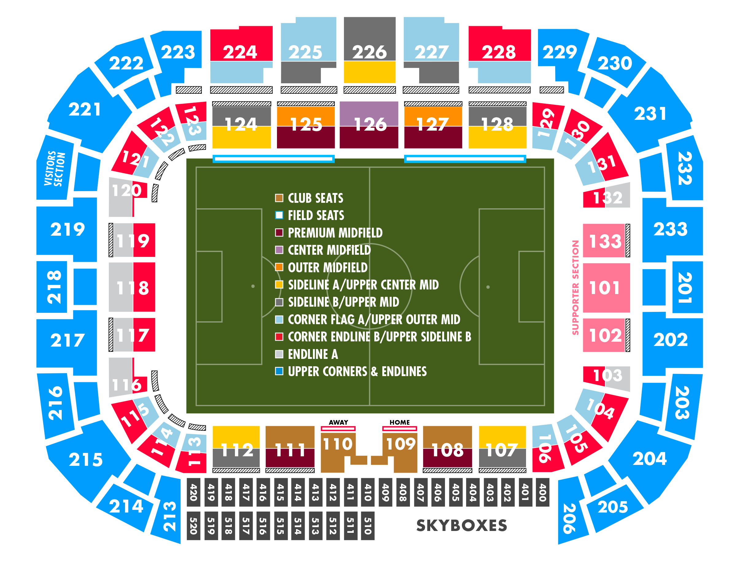 Seating Map | New York Red Bulls