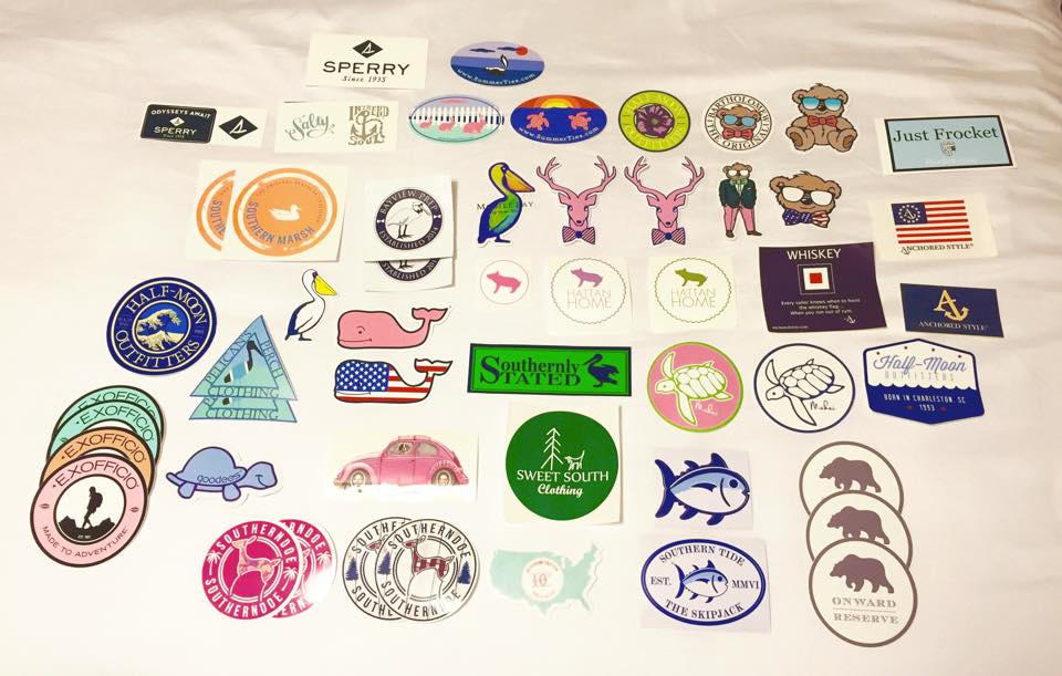 The Classic Brunette: How To Get Free Preppy Stickers + Giveaway