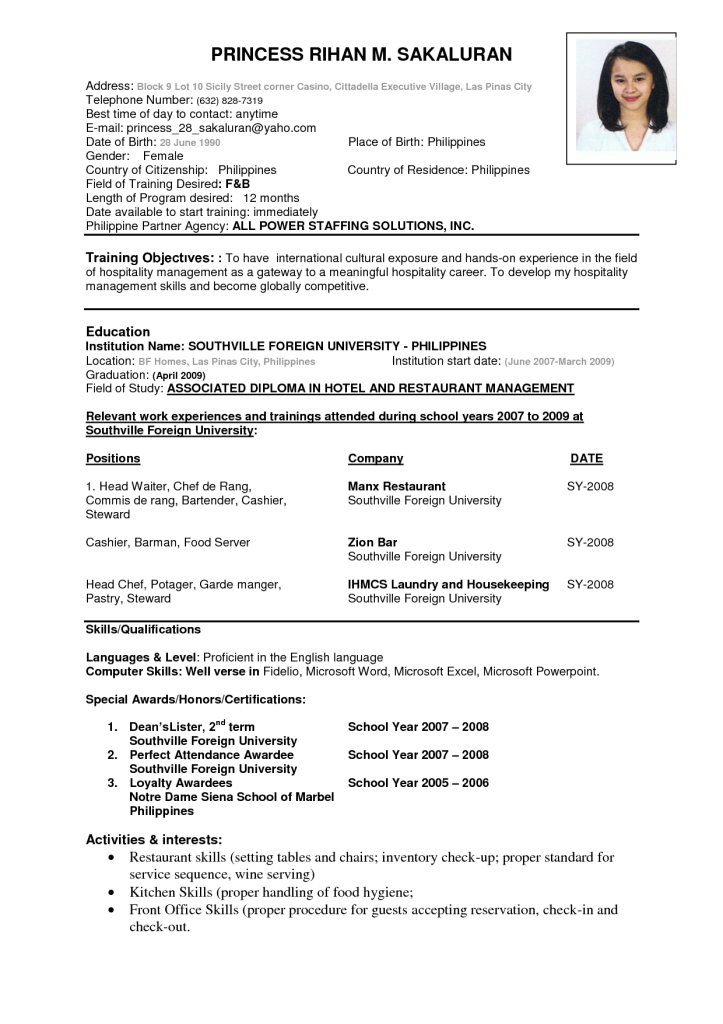 Download Resume Format & Write the Best Resume