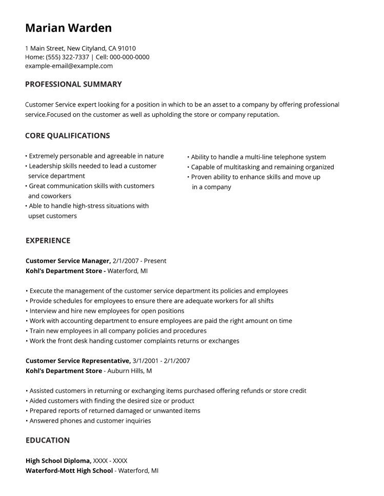 99+ Free Professional Resume Formats & Designs | LiveCareer