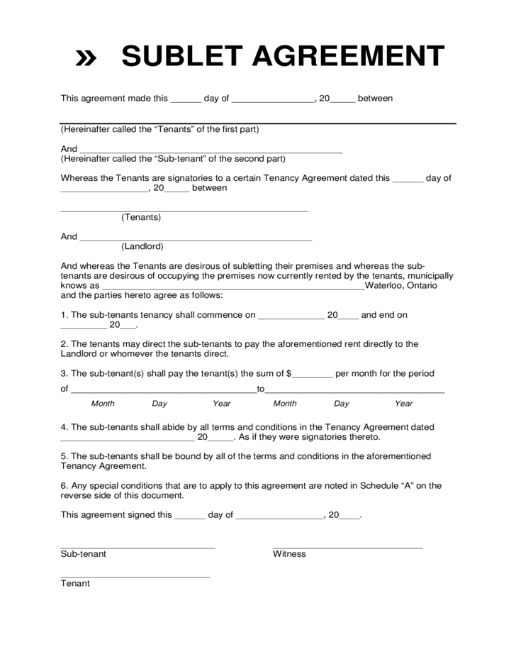 sublet agreement template sublet lease template arizona sublease 