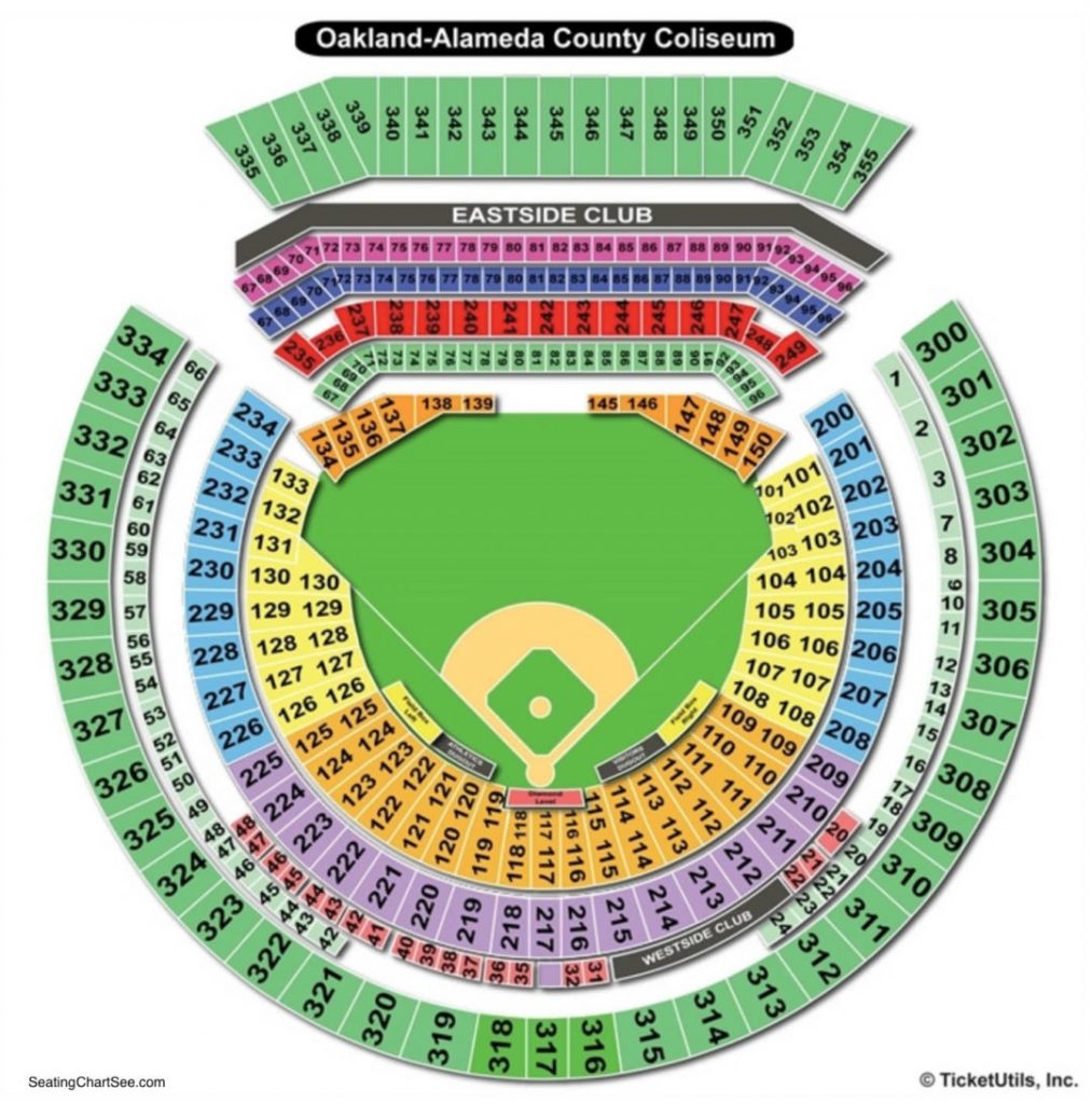 Seating Chart Oakland Coliseum amulette