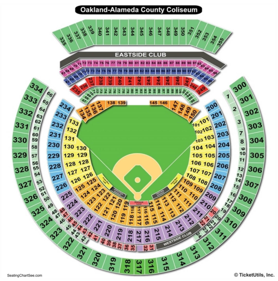 Oakland Alameda County Coliseum Seating Chart | Seating Charts 
