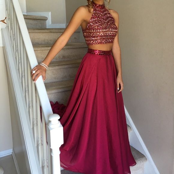 Sherri hill two piece prom dress | Size zero, Prom and Woman