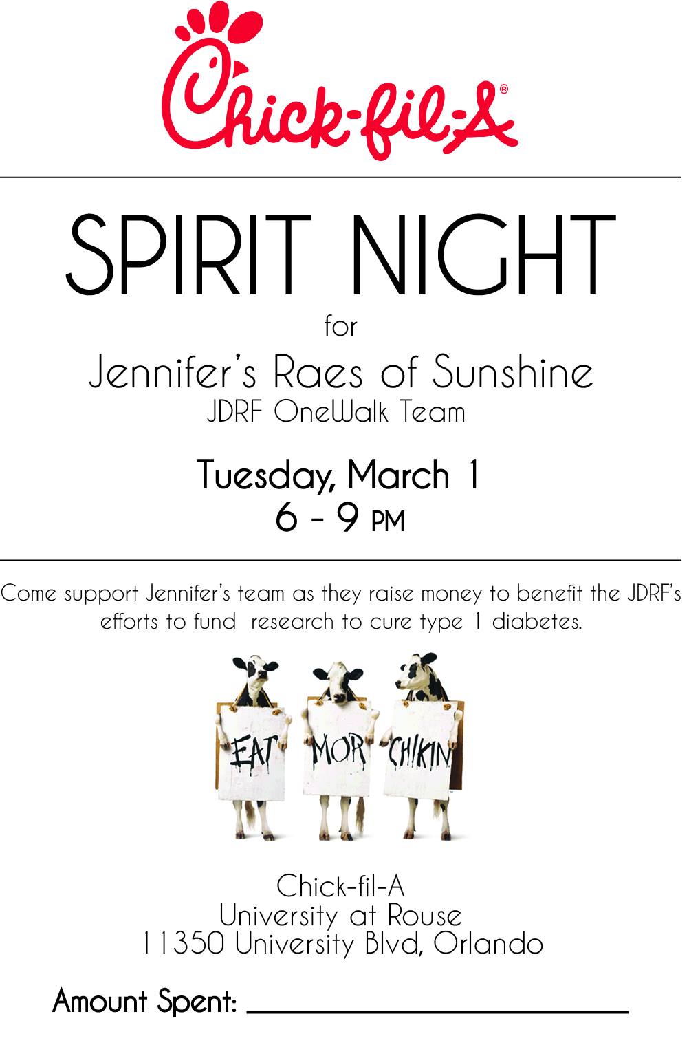 Sep 19 | Ashburn Elementary School Spirit Night at Chick Fil A 