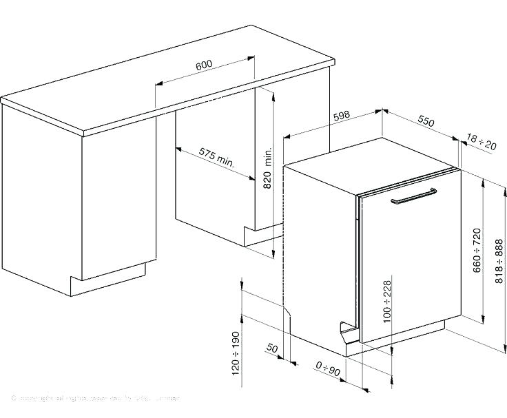 Standard Dishwasher Size Within Amazing Dimensions Metric 