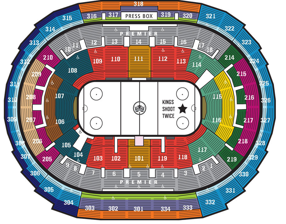 Staples Center La Kings Seating Chart Amulette