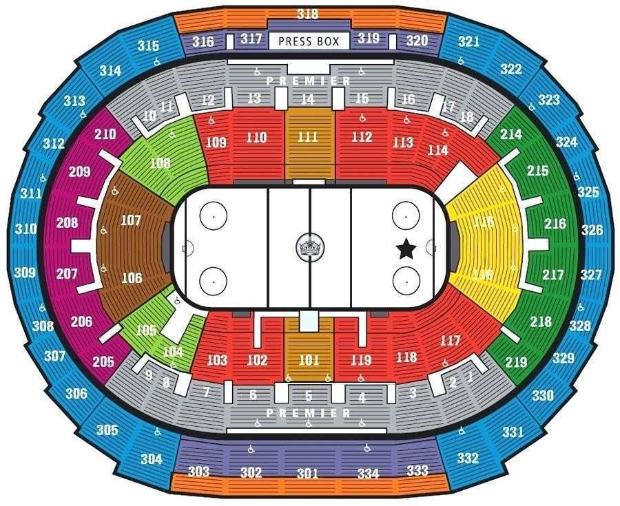 La Kings Seating Chart Luxury Staples Center Seating Map 