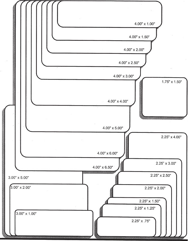 Sticker Sizes Chart amulette