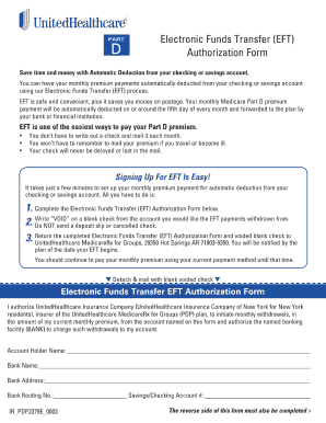 Electronic Funds Transfer Authorization Form Medicare The Best 