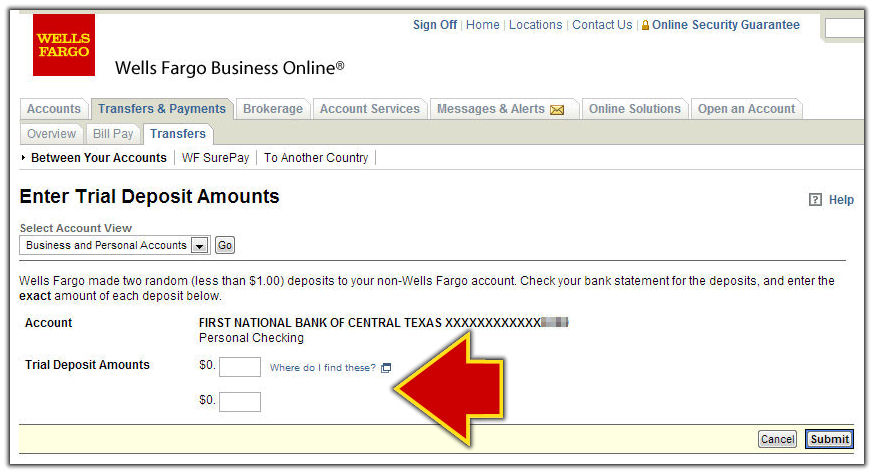 Enter Wells Fargo Trial Deposits | FamZoo Staff | Flickr