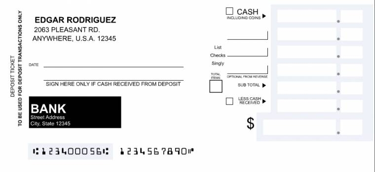 How to fill in a deposit slip Young Adults