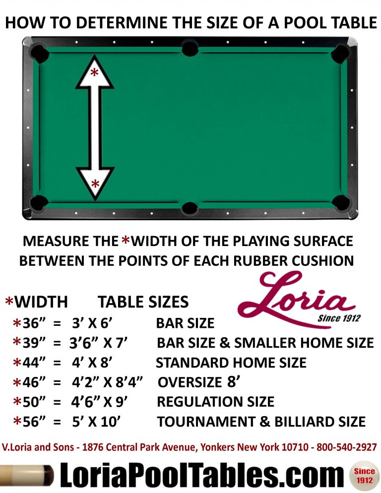 What Is A Standard Size Pool Table amulette