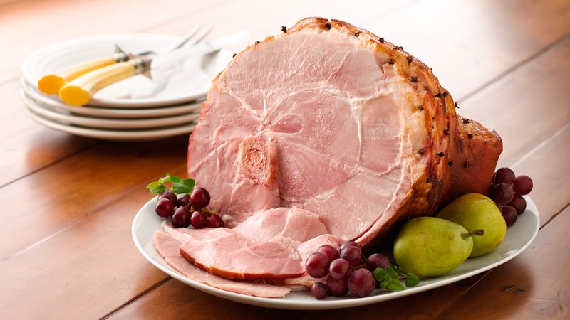 Honey Glazed Baked Ham (Crowd Size) Recipe BettyCrocker.com