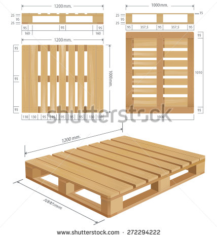 Wooden Pallet Dimensions Size Image Wooden Shipping Pallet In 
