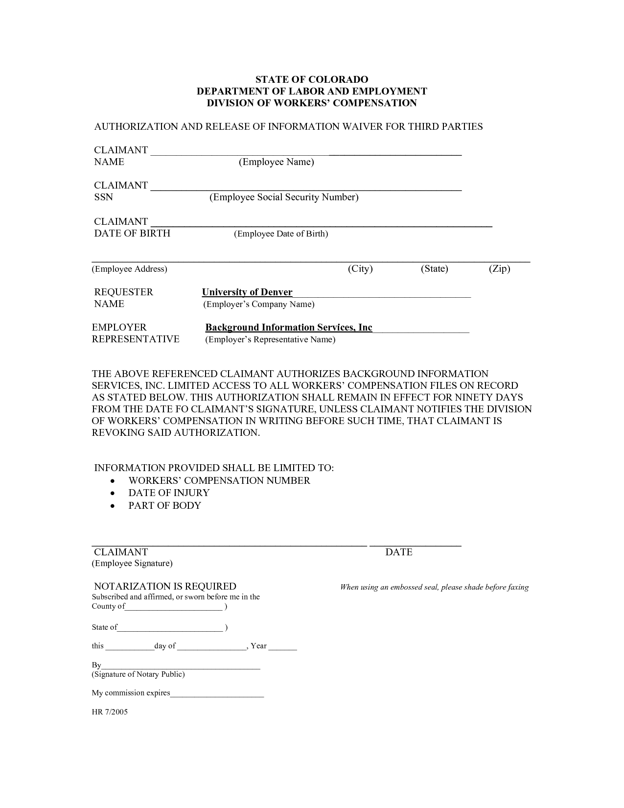 Liability Waiver Release | Printables Pinterest General Form Image 